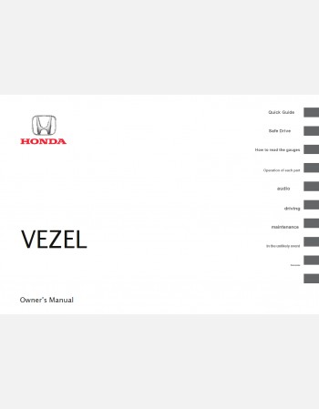 honda vezel 2022 2023 2024 owners manual in english